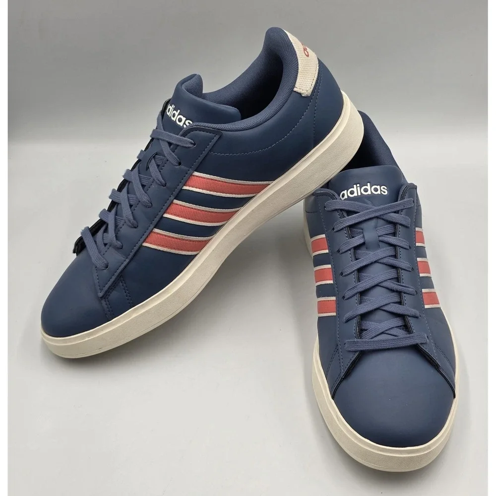 Adidas Grand Court 2.0‎ Men's 11.5 Blue Casual Lifestyle Sneakers Court Shoe